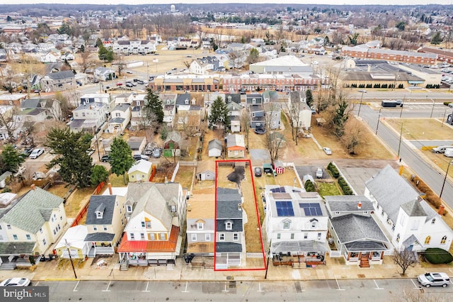 drone / aerial view featuring a residential view