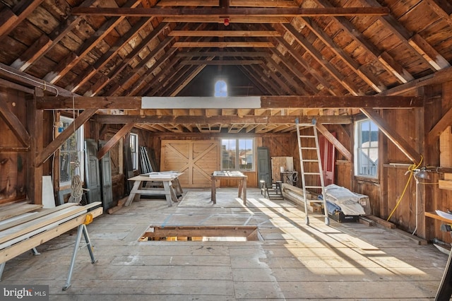 view of attic