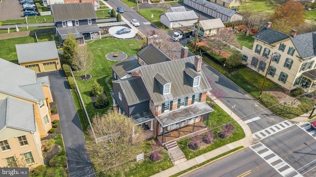 bird's eye view with a residential view