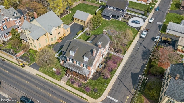 drone / aerial view featuring a residential view