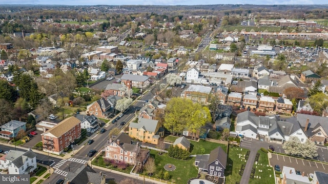 bird's eye view featuring a residential view