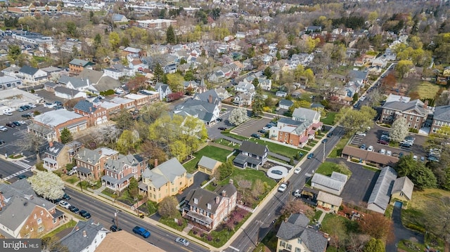 aerial view featuring a residential view