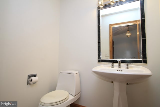 half bath with toilet