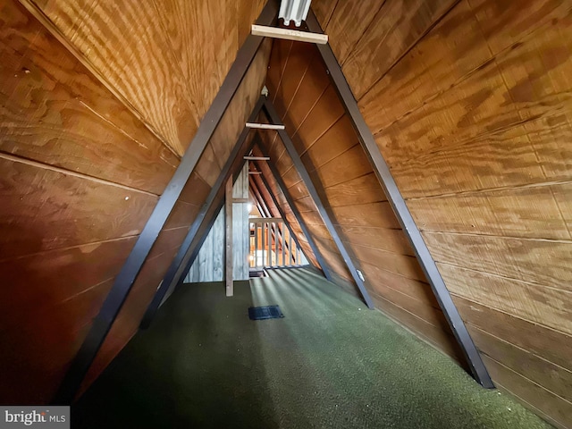 view of attic