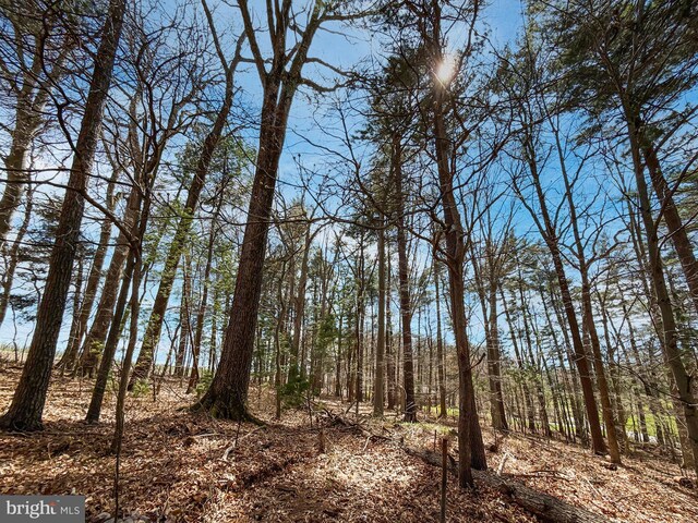 view of landscape with a view of trees