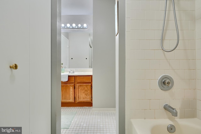 312 Talbot Ct, Abingdon, MD 21009 - bathroom with shower / bath combination, tile patterned floors, and vanity