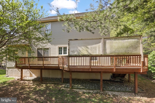 20461 Mcgees Ferry Way, Sterling, VA 20165 - rear view of property featuring a wooden deck