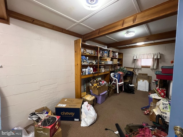view of storage room