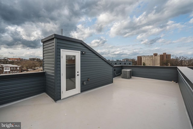 4030 Marilyn Dr, Philadelphia, PA 19131 - view of patio with central AC and a balcony