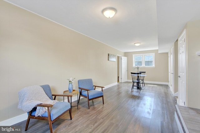 22 Spring Ridge Dr, York, PA 17408 - living area featuring wood finished floors and baseboards