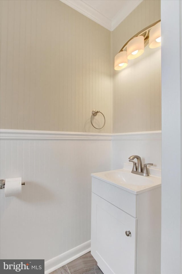 22 Spring Ridge Dr, York, PA 17408 - bathroom featuring vanity and crown molding