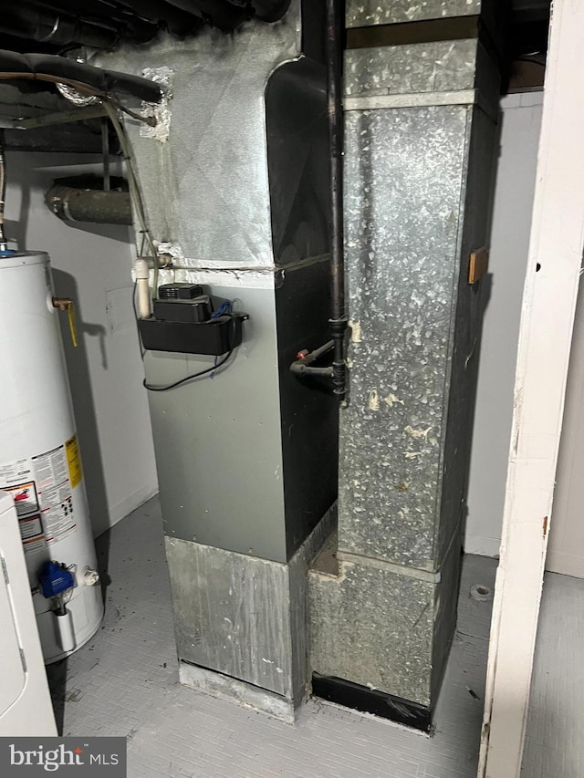 4301 Brehms Ln, Baltimore, MD 21206 - utilities with gas water heater and heating unit