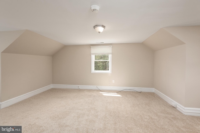 4808 Frazier Neck Rd, Preston, MD 21655 - bonus room with lofted ceiling, baseboards, and carpet flooring