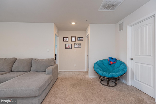 417 Lena Ln, Fruitland, MD 21826 - carpeted living room with visible vents and baseboards