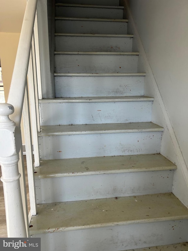 view of stairway