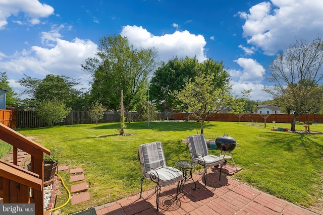 6775 Rugby Pl, Bealeton, VA 22712 - view of yard with a fenced backyard and a patio area