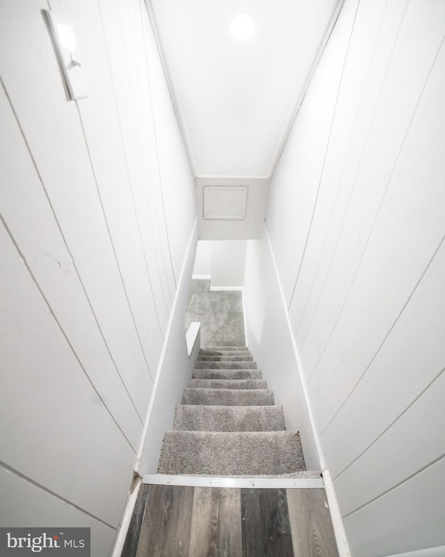 view of stairway
