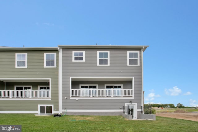 6647 Camden St, Middle River, MD 21220 - rear view of property with a lawn