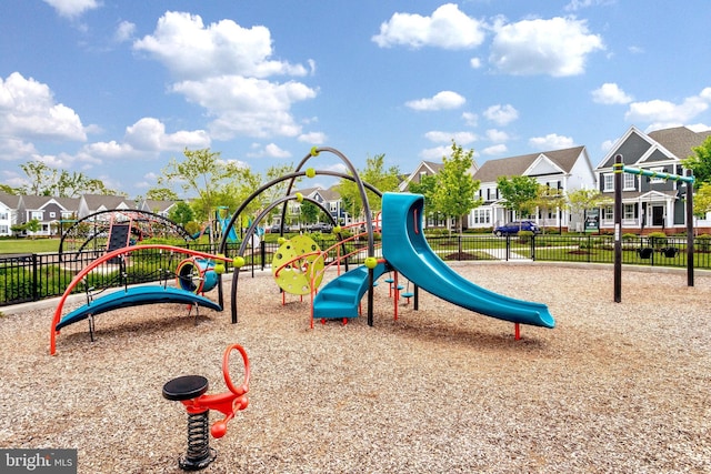 6647 Camden St, Middle River, MD 21220 - community jungle gym featuring fence and a residential view