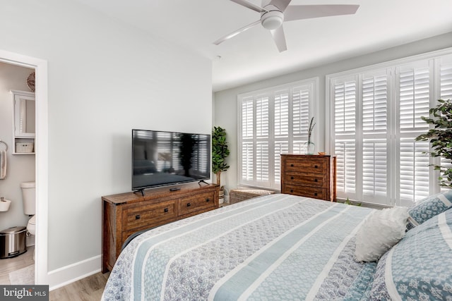 548 Uniontown Rd, Westminster, MD 21158 - bedroom featuring baseboards, ceiling fan, and wood finished floors