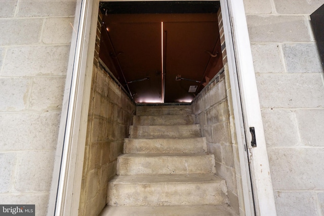 view of stairs