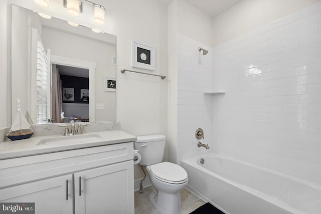 1353 Powhatan St, Alexandria, VA 22314 - full bathroom with toilet, vanity, and  shower combination