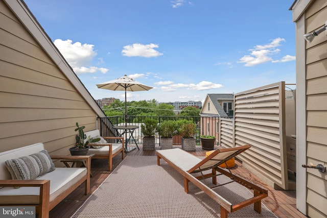 1353 Powhatan St, Alexandria, VA 22314 - view of patio / terrace with a balcony