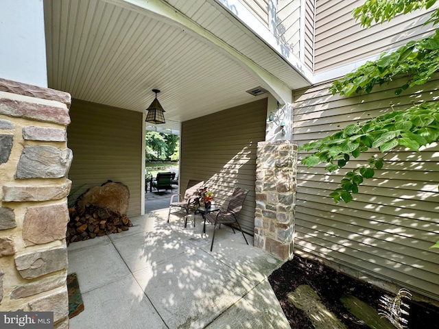 307 Homestead Rd, Hershey, PA 17033 - view of patio with a porch and visible vents