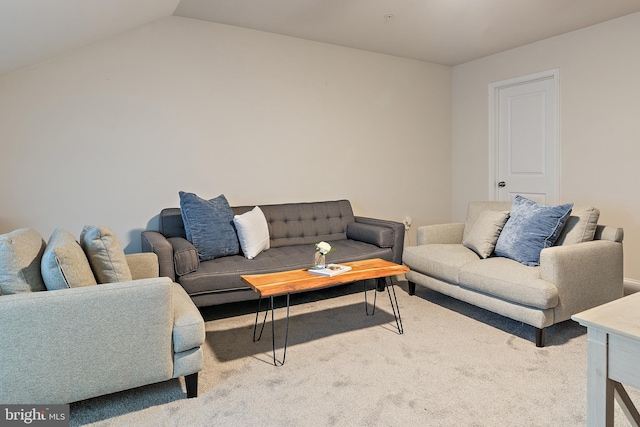 1614 Belle Dr, Annapolis, MD 21401 - carpeted living room with lofted ceiling