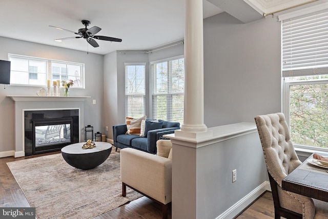1614 Belle Dr, Annapolis, MD 21401 - living room with dark wood-type flooring and a healthy amount of sunlight