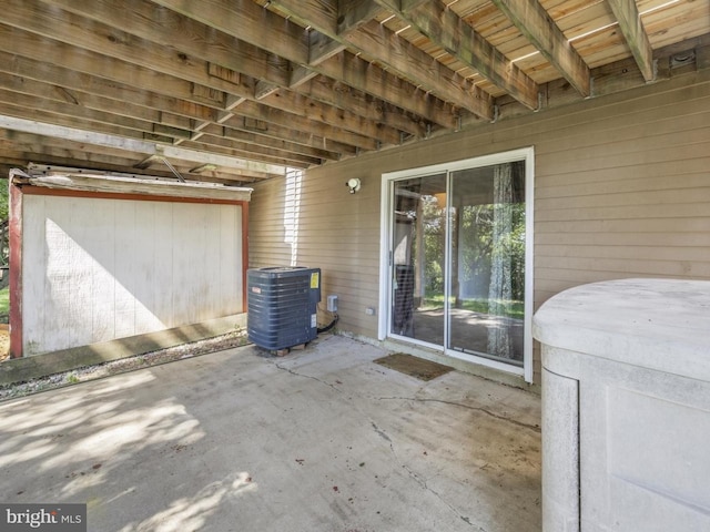 view of patio / terrace featuring cooling unit