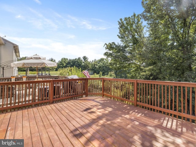 view of deck