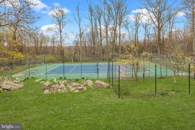 6068 Stoney Hill Rd, New Hope, PA 18938 - view of sport court featuring fence and a yard