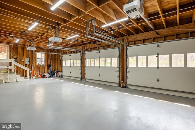 6068 Stoney Hill Rd, New Hope, PA 18938 - garage with a baseboard heating unit and a garage door opener