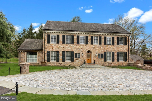6068 Stoney Hill Rd, New Hope, PA 18938 - view of front of property with a front lawn