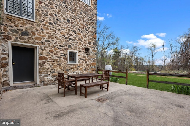6068 Stoney Hill Rd, New Hope, PA 18938 - view of patio / terrace with outdoor dining space and visible vents