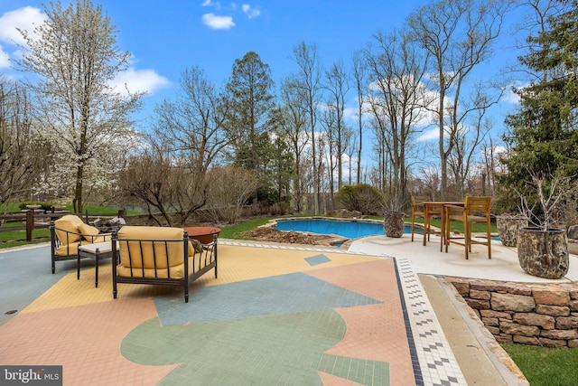6068 Stoney Hill Rd, New Hope, PA 18938 - view of community featuring a patio and a swimming pool