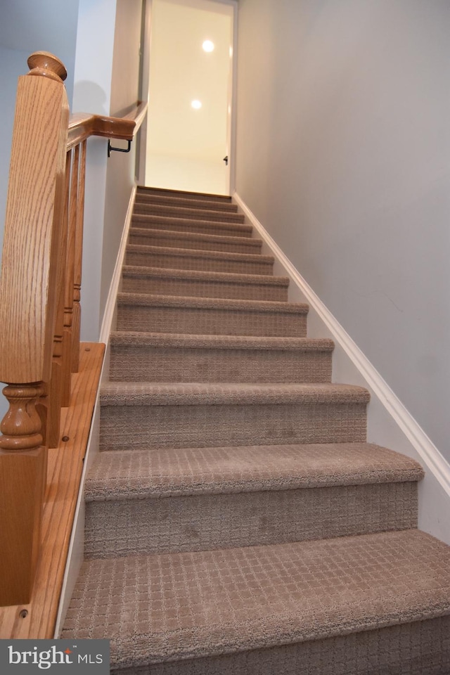 1764 Algonquin Rd, Frederick, MD 21701 - stairway with baseboards