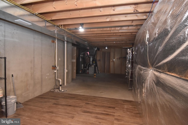 1764 Algonquin Rd, Frederick, MD 21701 - unfinished basement featuring wood finished floors