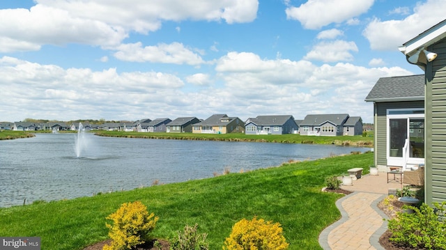 water view with a residential view