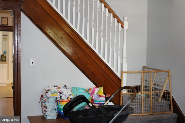 view of stairs