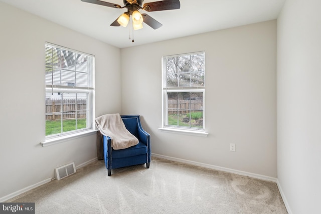 617 Franklin Ave, Cherry Hill, NJ 08002 - living area with visible vents, carpet flooring, and baseboards