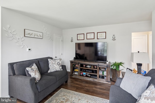 617 Franklin Ave, Cherry Hill, NJ 08002 - living room featuring wood finished floors and baseboards