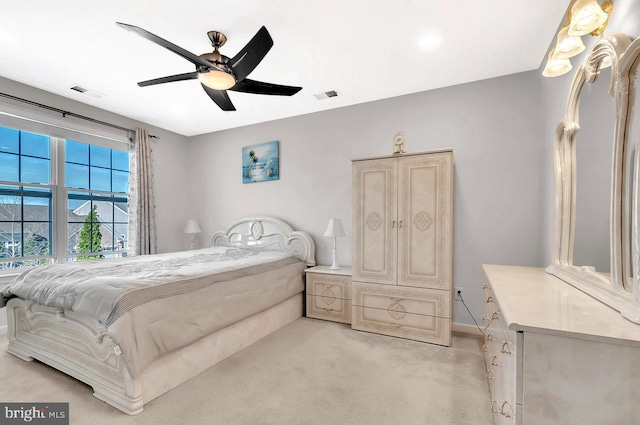 14 Goddard Dr, Cranbury, NJ 08512 - bedroom with a ceiling fan, light colored carpet, and baseboards