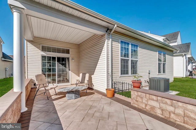 14 Goddard Dr, Cranbury, NJ 08512 - view of patio / terrace featuring cooling unit
