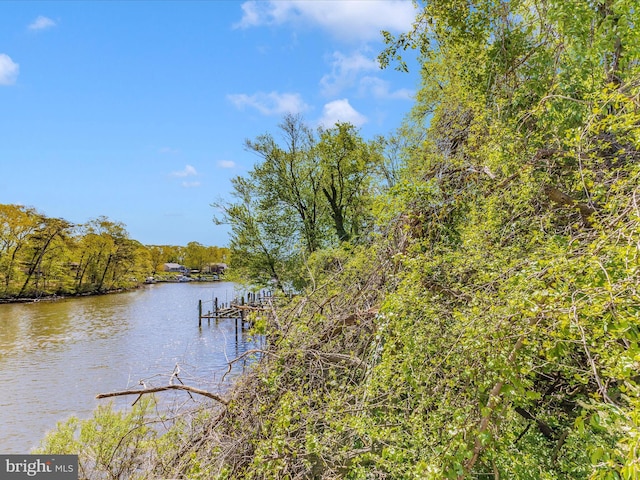 268 Magothy Bridge Rd, Pasadena, MD 21122 - property view of water with a boat dock