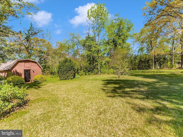 268 Magothy Bridge Rd, Pasadena, MD 21122 - view of yard featuring an outdoor structure and a shed