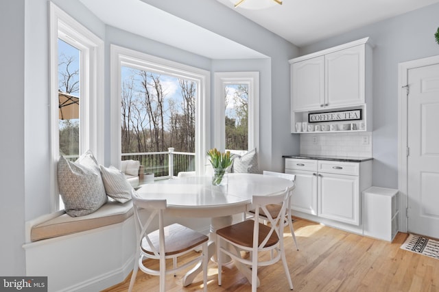 dining room featuring light wood-style floors