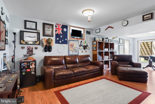 living room featuring wood finished floors