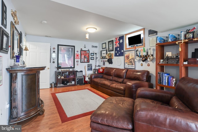 living room featuring wood finished floors